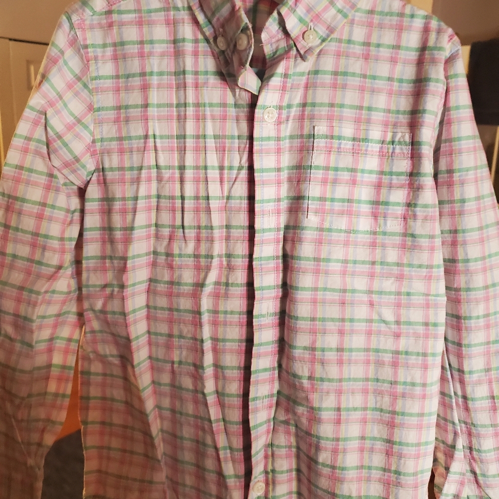 Janie and Jack Boy's Plaid Button Down Shirt